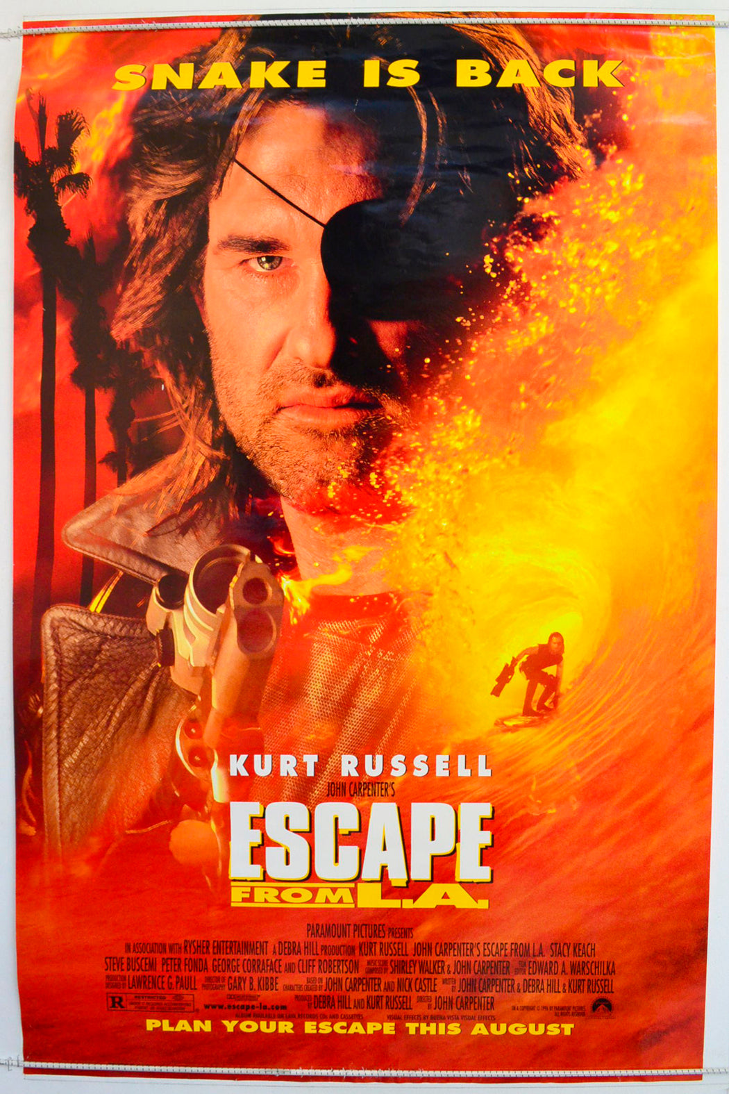 Escape From L.A. Original One Sheet Poster - Film Poster - Movie Poster