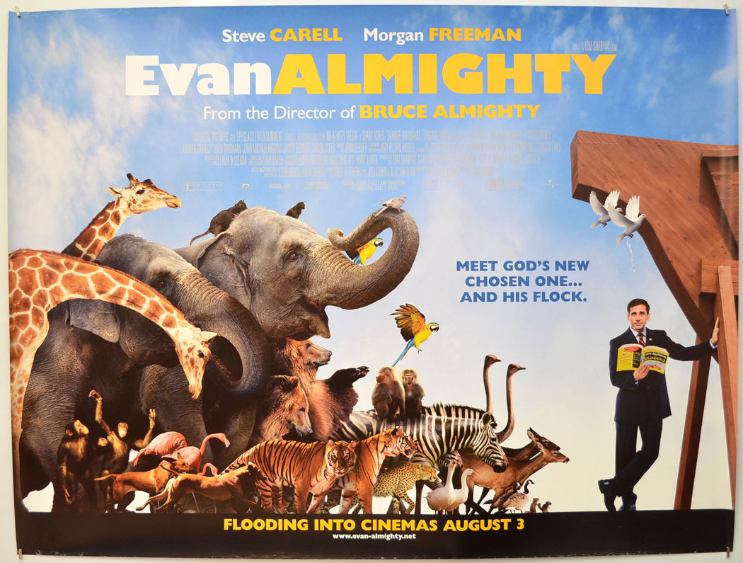 Evan Almighty (Teaser / Advance Version) Original Quad Poster - Film Poster - Movie Poster