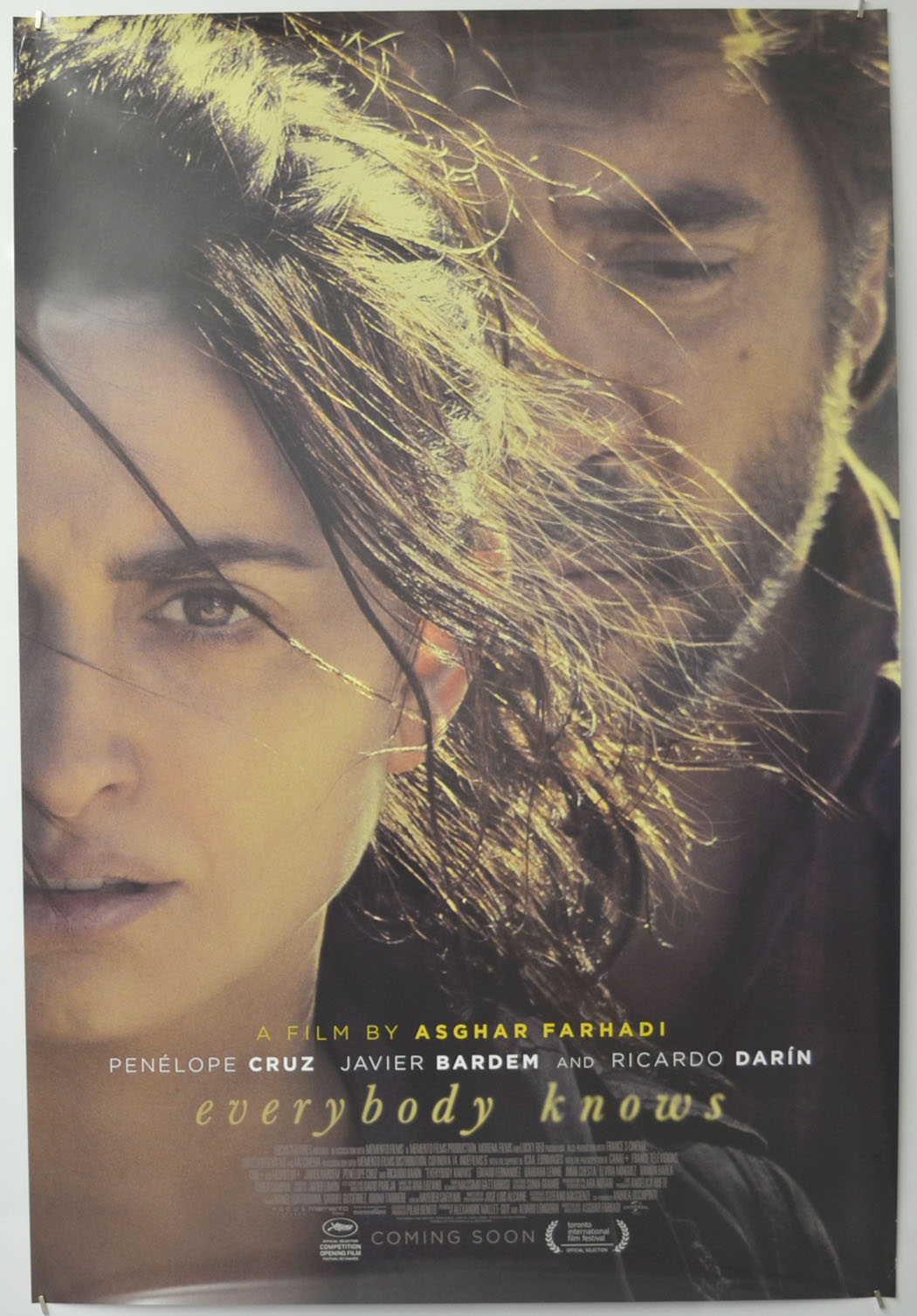 Everybody Knows (a.k.a. Todos lo saben) Original One Sheet Poster - Film Poster - Movie Poster