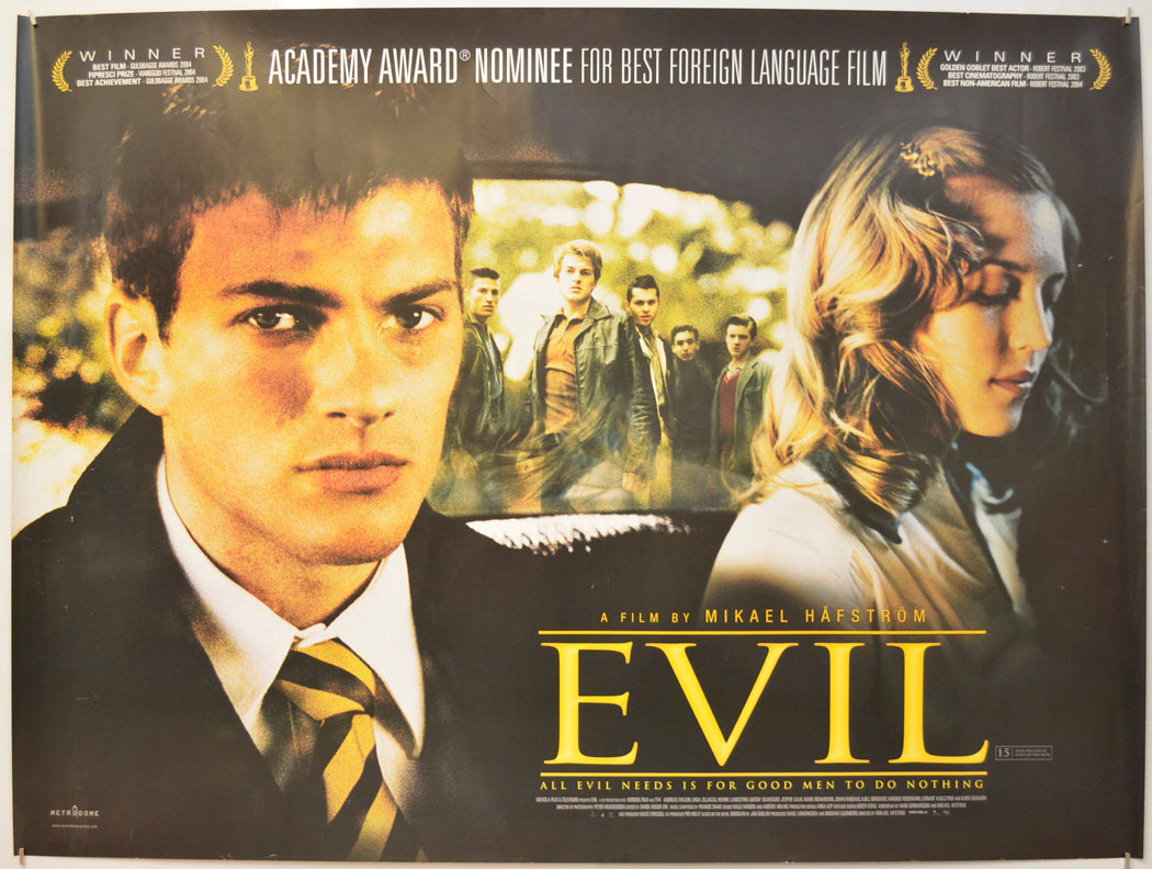 Evil (a.k.a. Ondskan) Original Quad Poster - Film Poster - Movie Poster