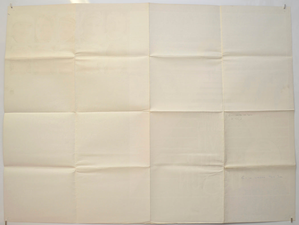 EVIL UNDER THE SUN (Back) Cinema Quad Movie Poster