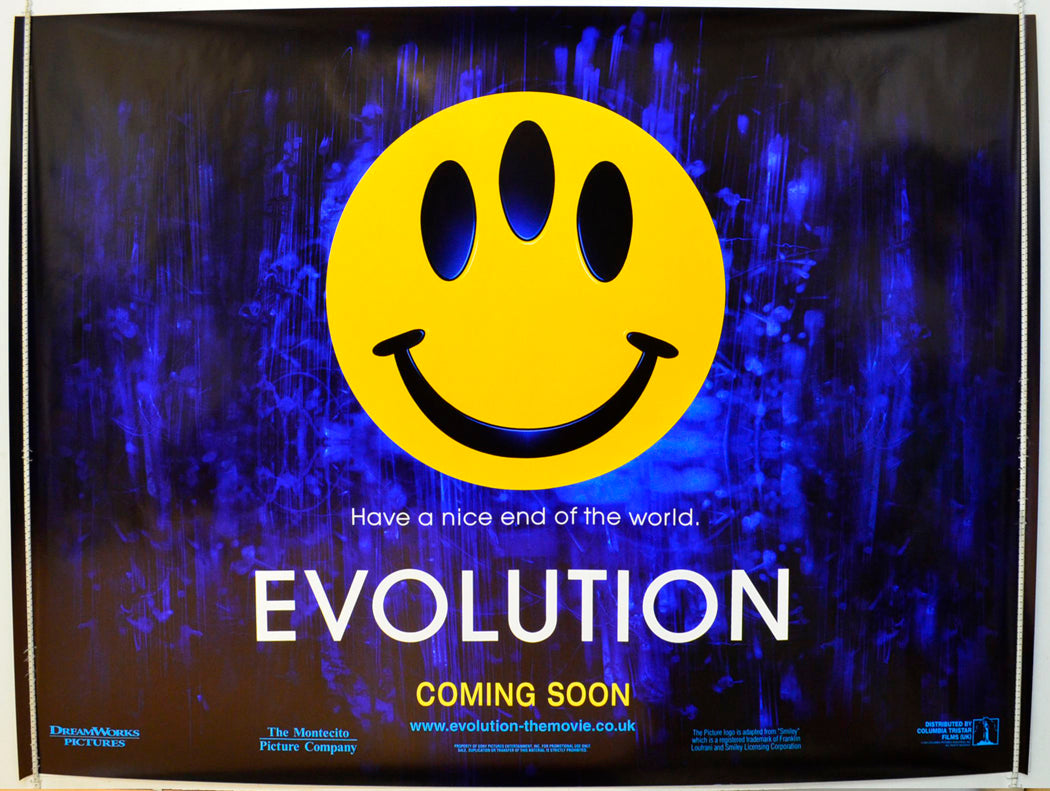 Evolution (Teaser / Advance Version) Original British Quad Poster - Film Poster - Movie Poster