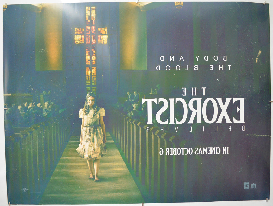 THE EXORCIST: BELIEVER (Back) Cinema Quad Movie Poster