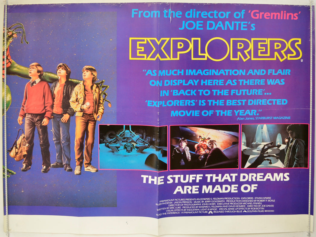 The Explorers Original Quad Poster - Film Poster - Movie Poster