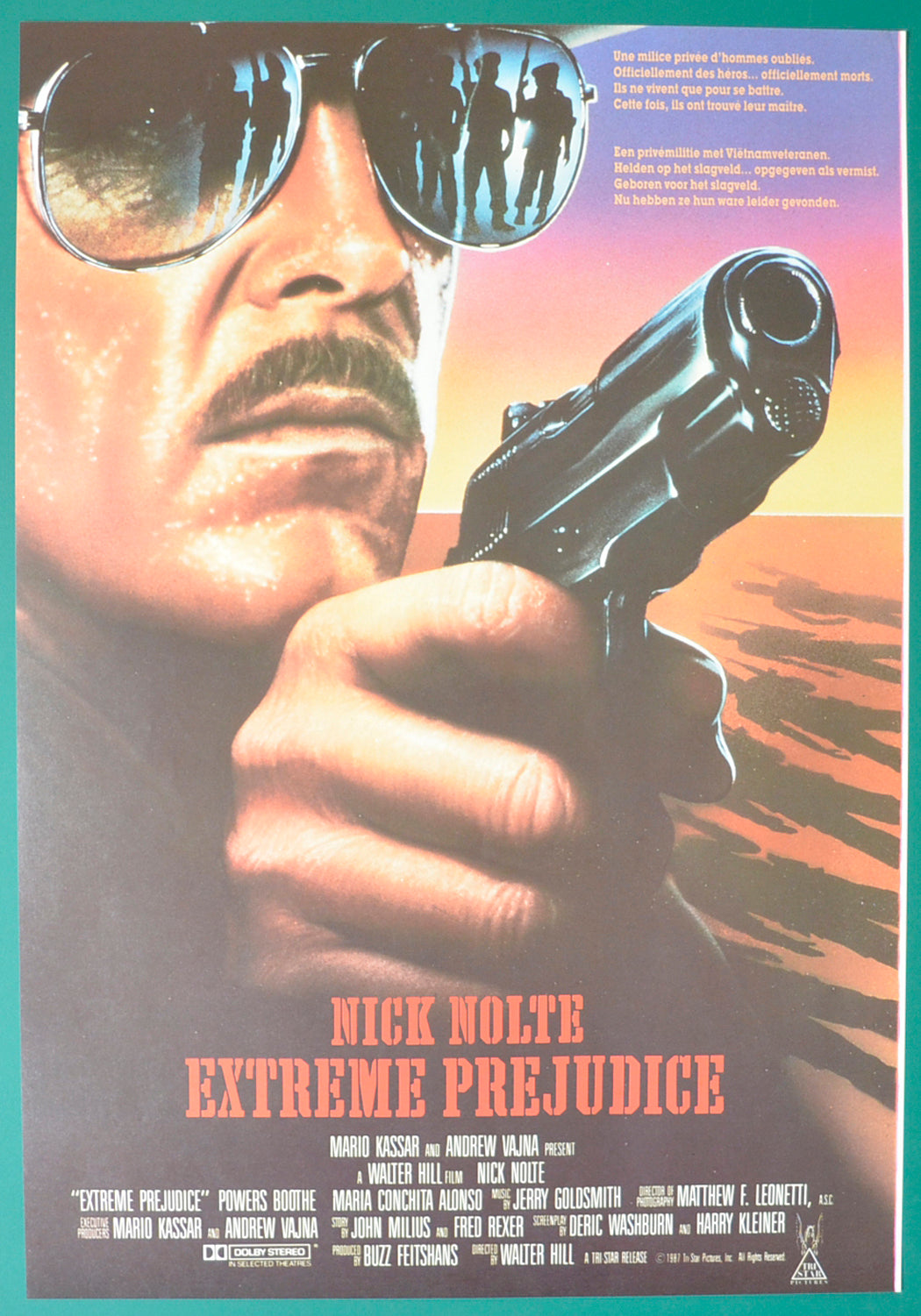 Extreme Prejudice Original Belgian Poster - Film Poster - Movie Poster