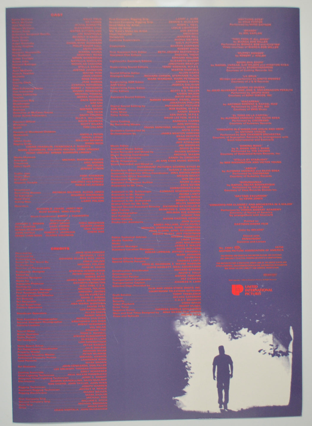 EYE FOR AN EYE Cinema Exhibitors Press Synopsis Credits Booklet - BACK