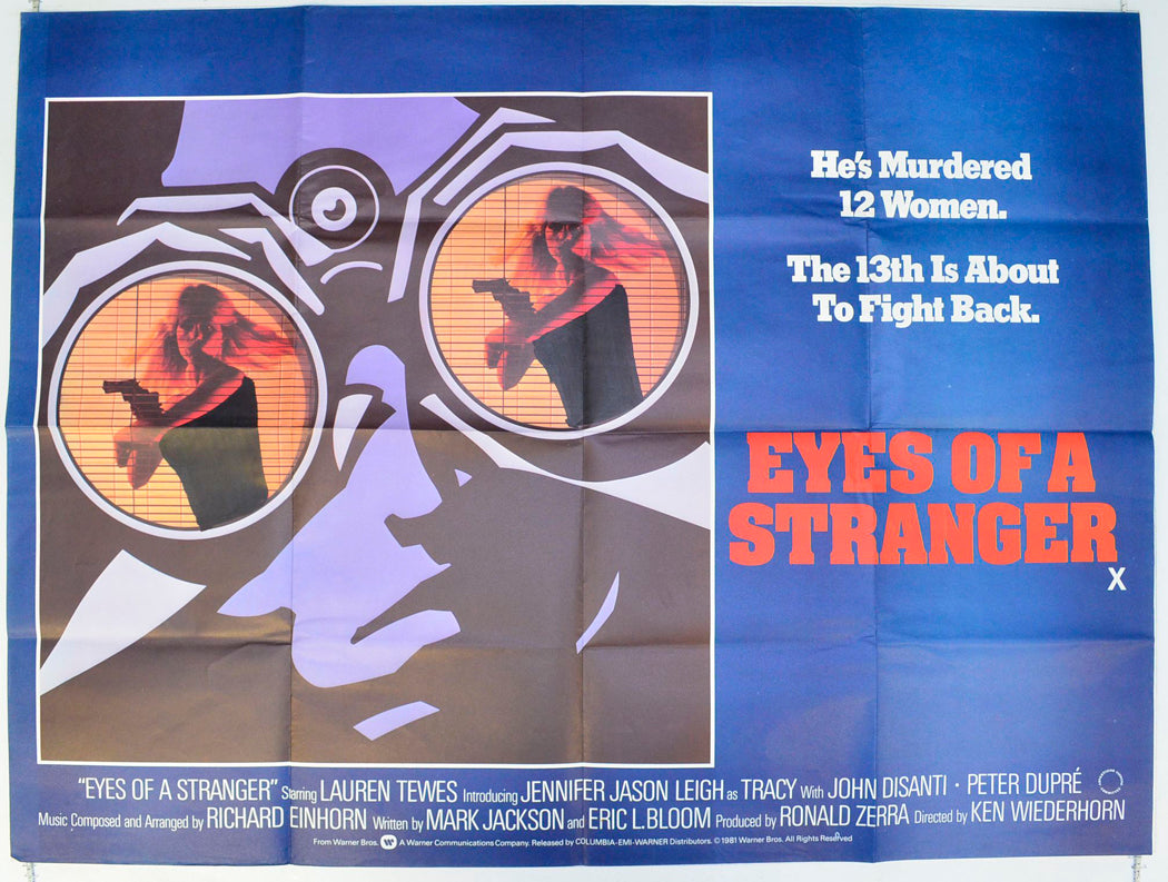 Eyes Of A Stranger Original British Quad Poster - Film Poster - Movie Poster
