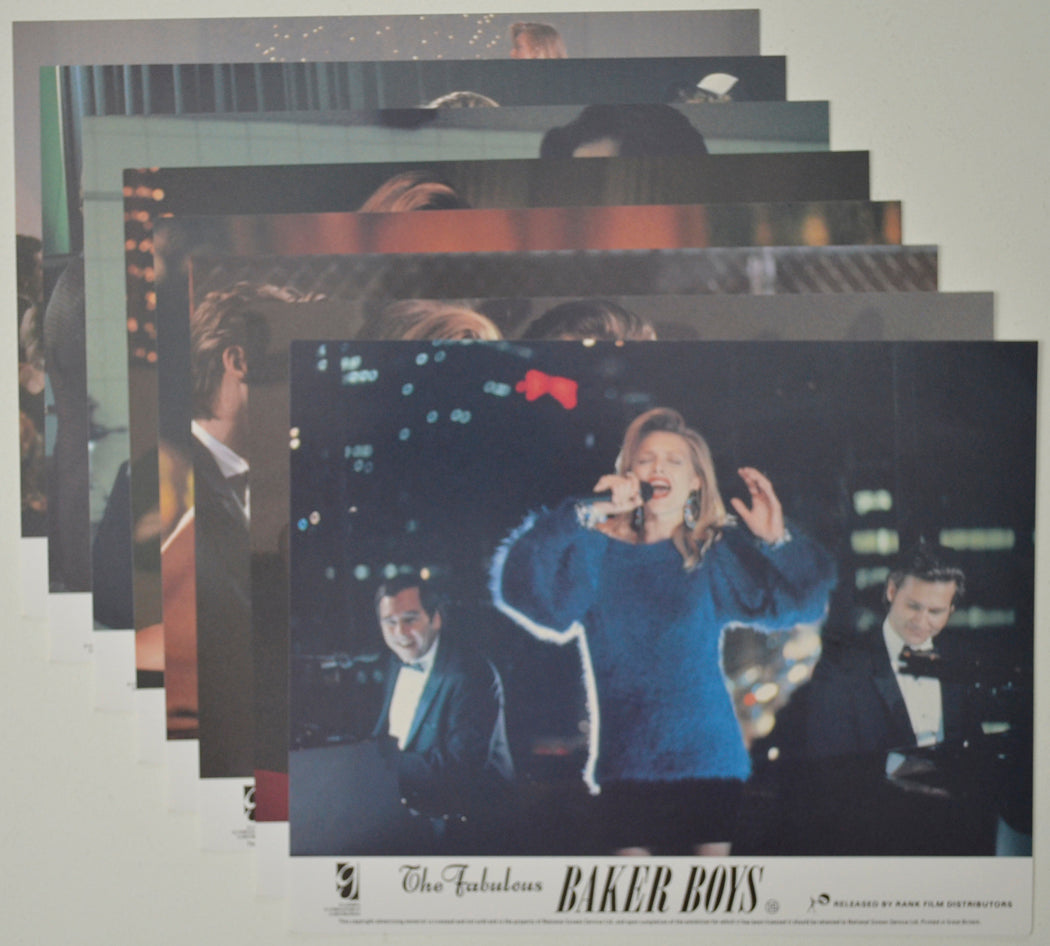 THE FABULOUS BAKER BOYS (Full View) Cinema Set of Colour FOH Stills / Lobby Cards
