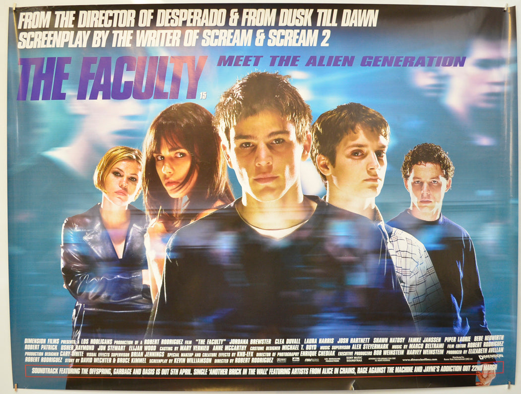 The Faculty Original Quad Poster - Film Poster - Movie Poster
