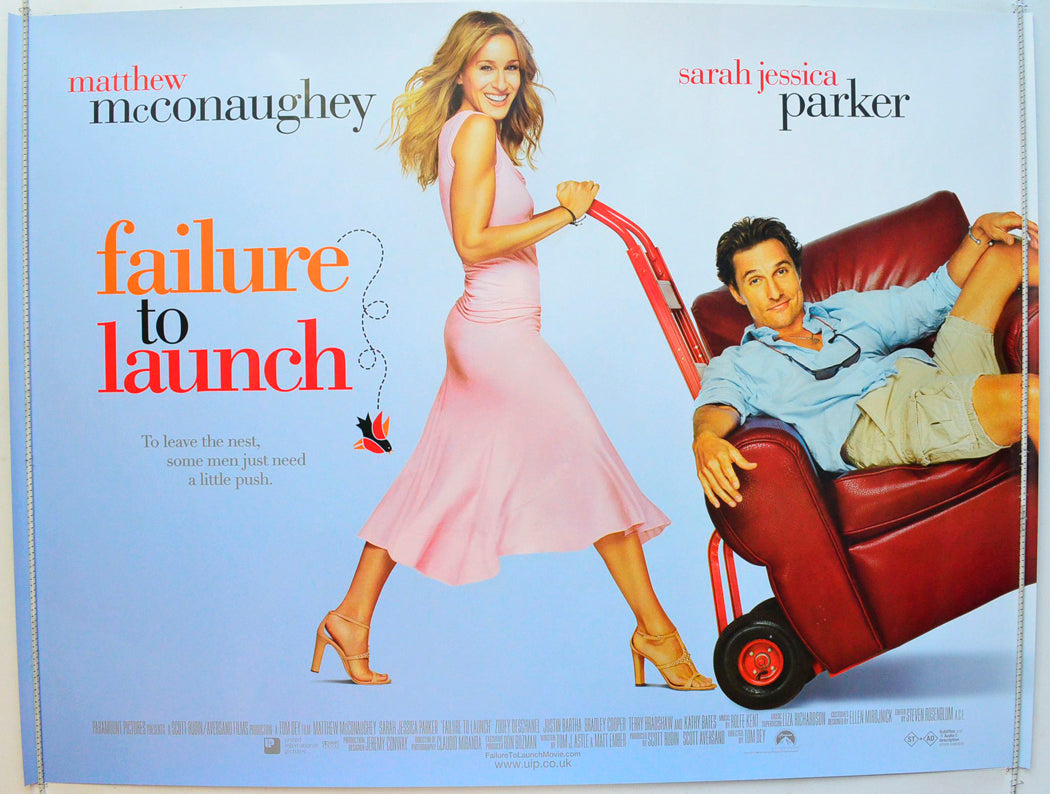Failure To Launch Original British Quad Poster - Film Poster - Movie Poster