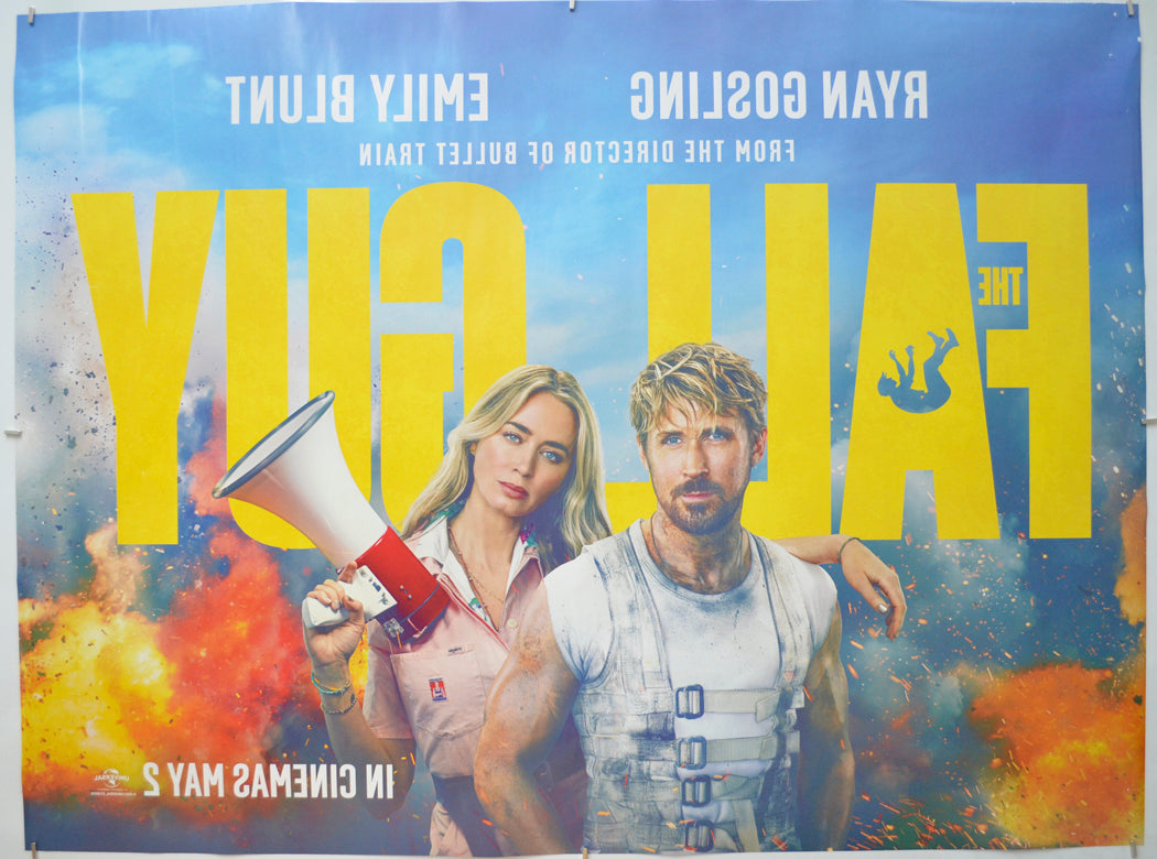 THE FALL GUY (Back) Cinema Quad Movie Poster