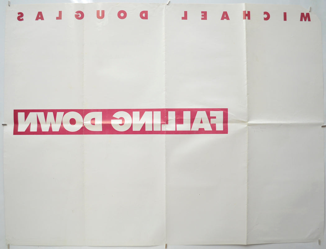 FALLING DOWN (Back) Cinema Quad Movie Poster