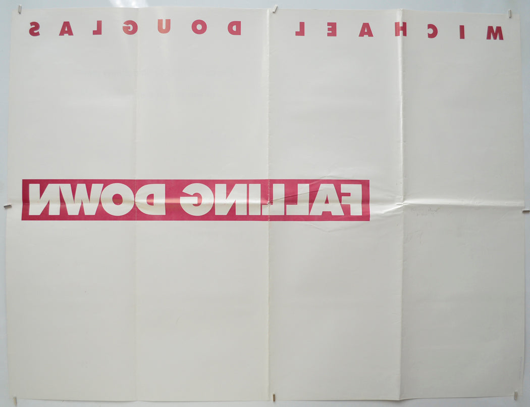 FALLING DOWN (Back) Cinema Quad Movie Poster