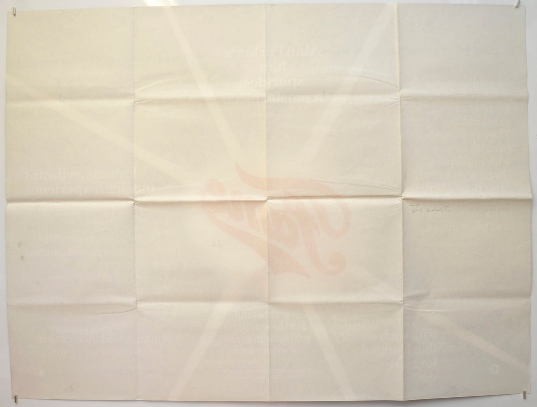 FAME (Back) Cinema Quad Movie Poster