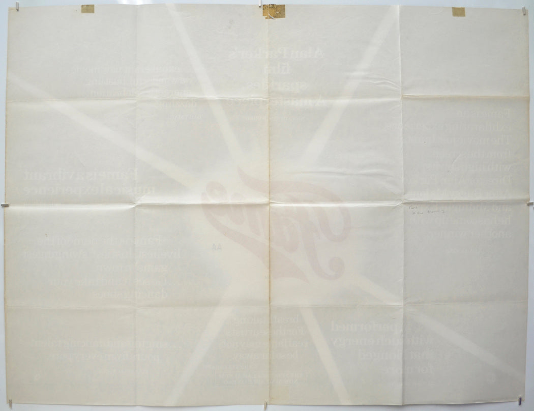 FAME (Back) Cinema Quad Movie Poster