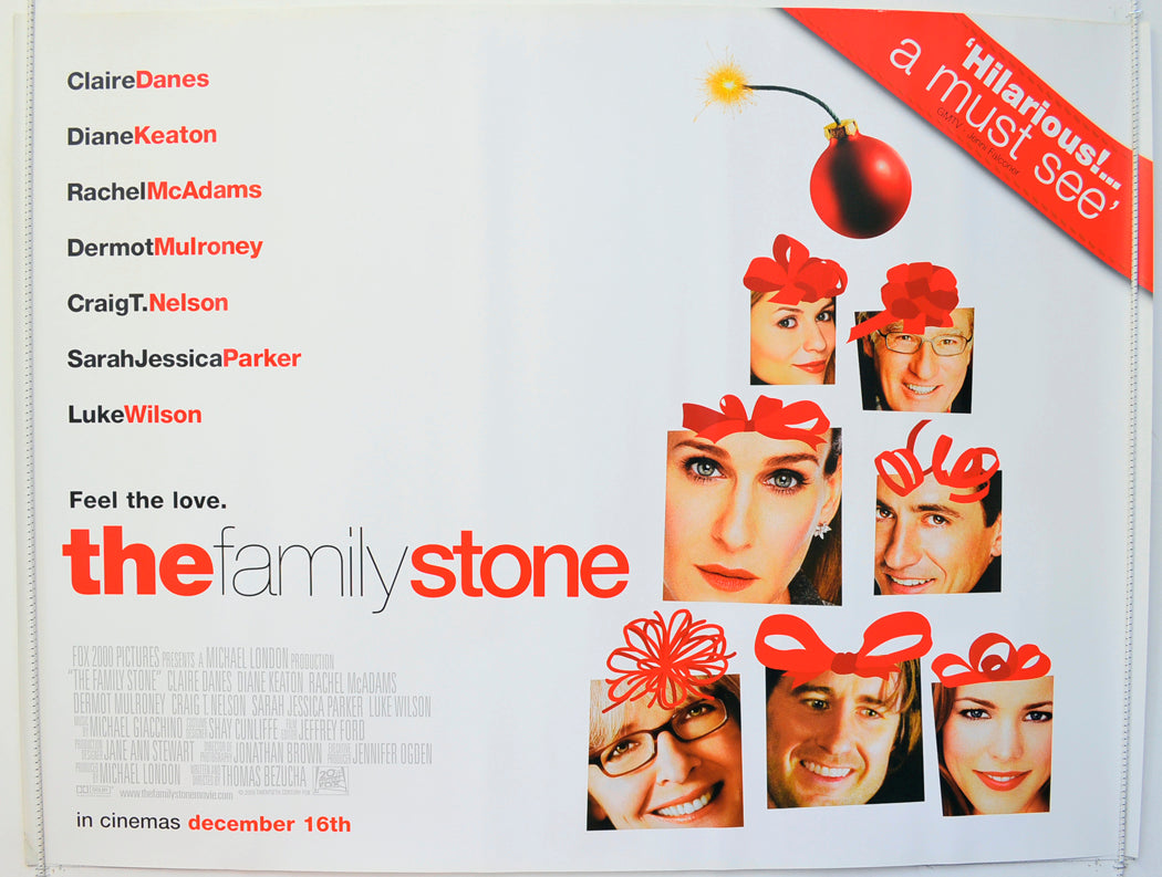 The Family Stone Original British Quad Poster - Film Poster - Movie Poster