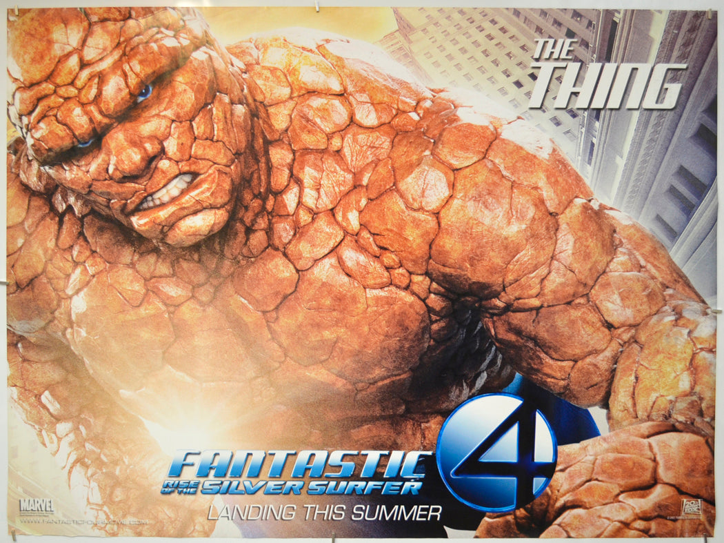 Fantastic Four : Rise Of The Silver Surfer (Teaser / Advance Version) Original Quad Poster - Film Poster - Movie Poster