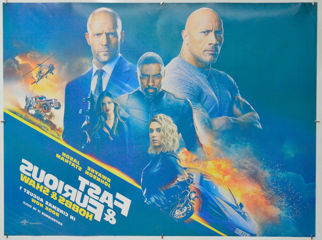 Fast and Furious: Hobbs and Shaw (Back) Cinema Quad Movie Poster
