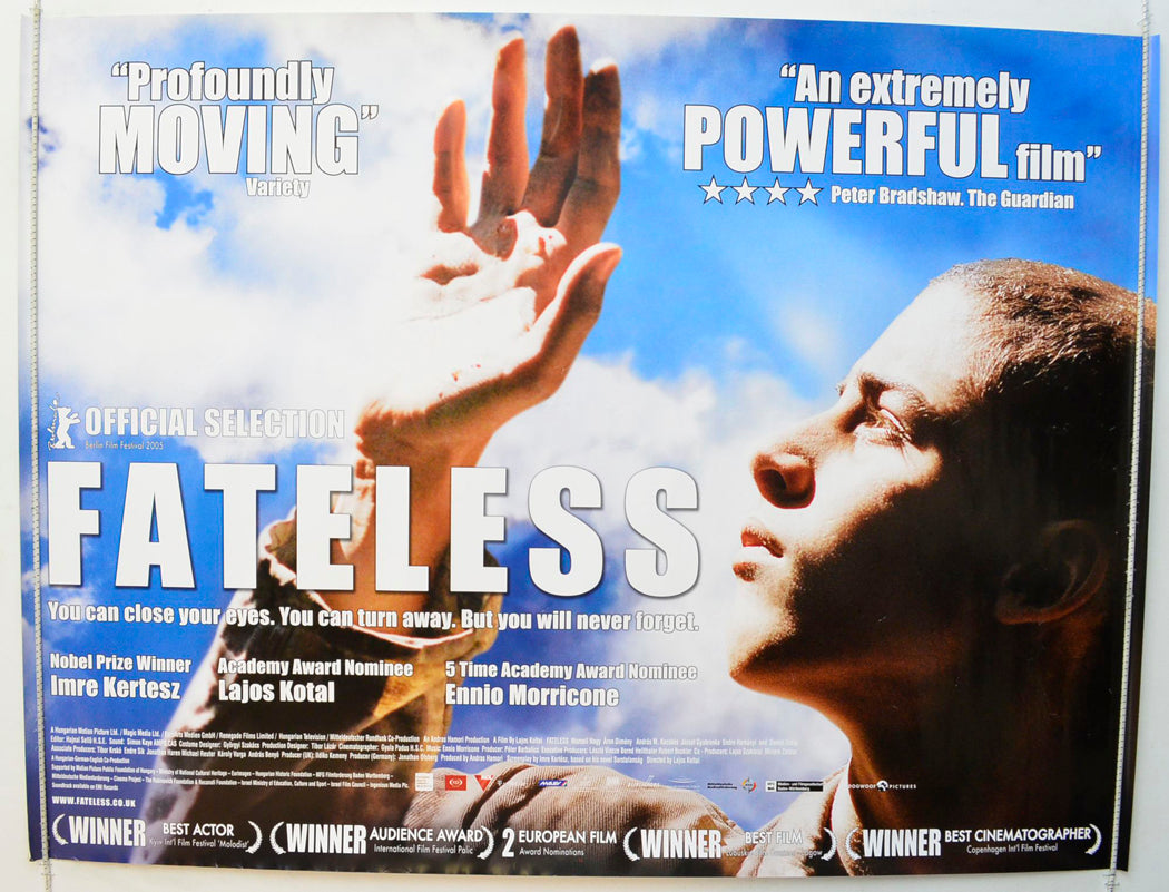 Fateless (a.k.a. Sorstalanság) Original British Quad Poster - Film Poster - Movie Poster