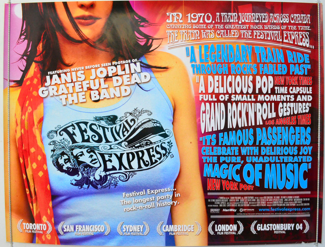 Festival Express Original British Quad Poster - Film Poster - Movie Poster