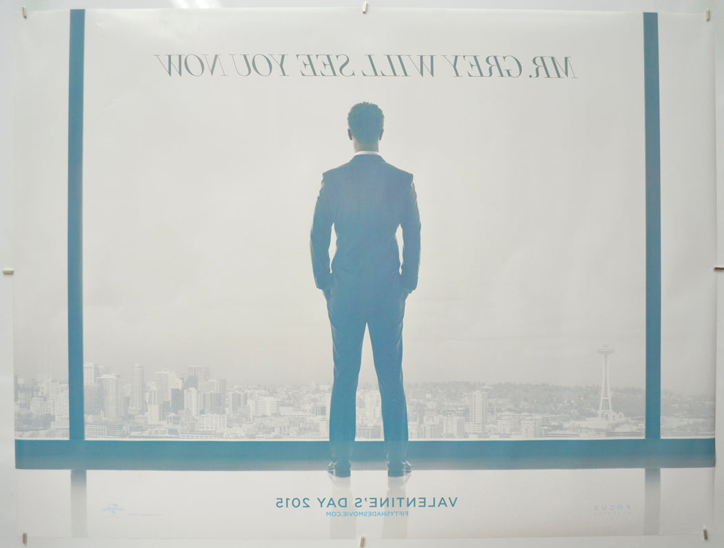 FIFTY SHADES OF GREY (Back) Cinema Quad Movie Poster