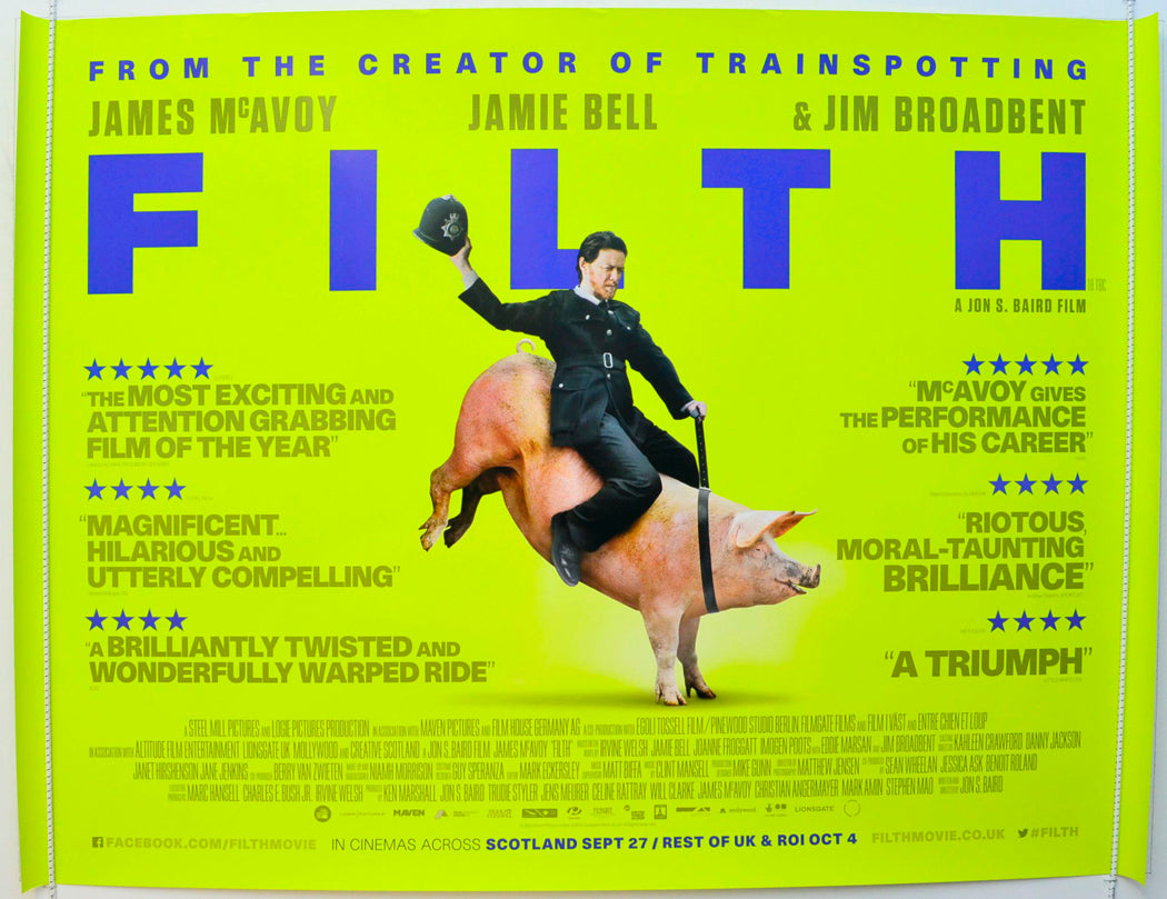 Filth Original British Quad Poster - Film Poster - Movie Poster