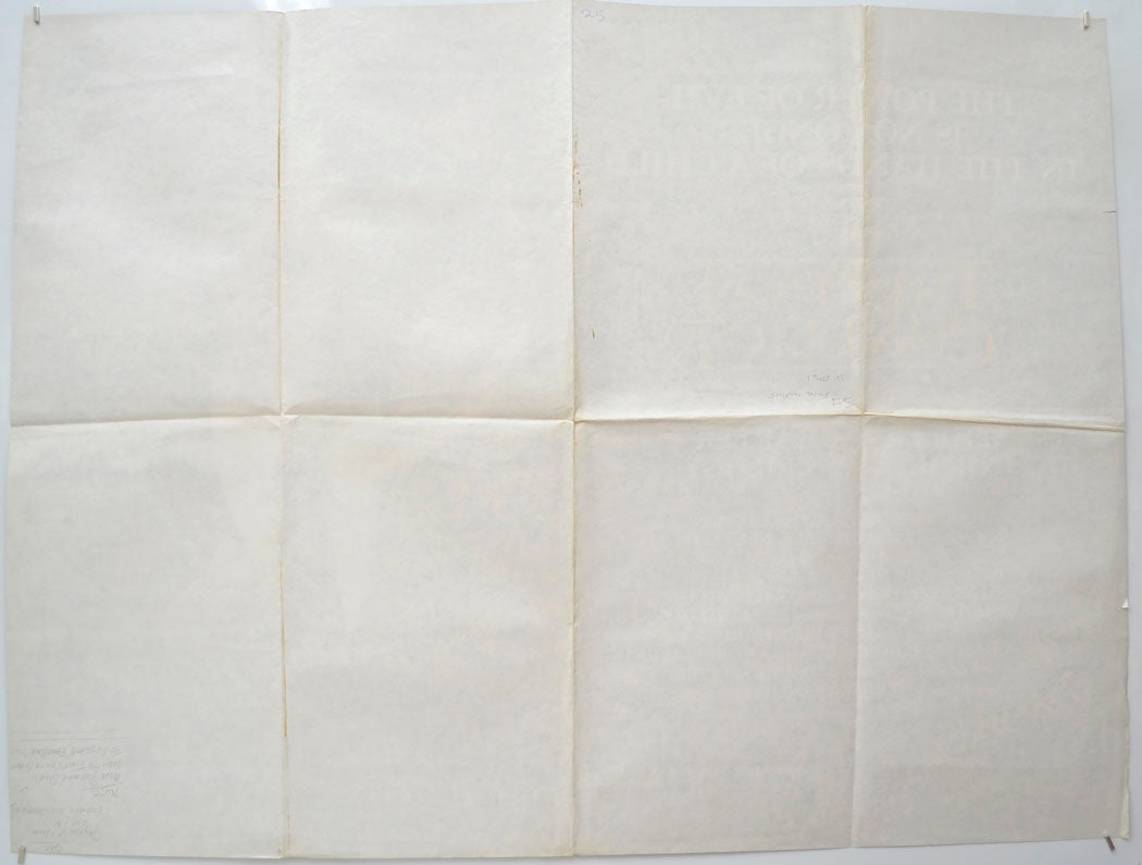 THE FINAL CONFLICT (Back) Cinema Quad Movie Poster