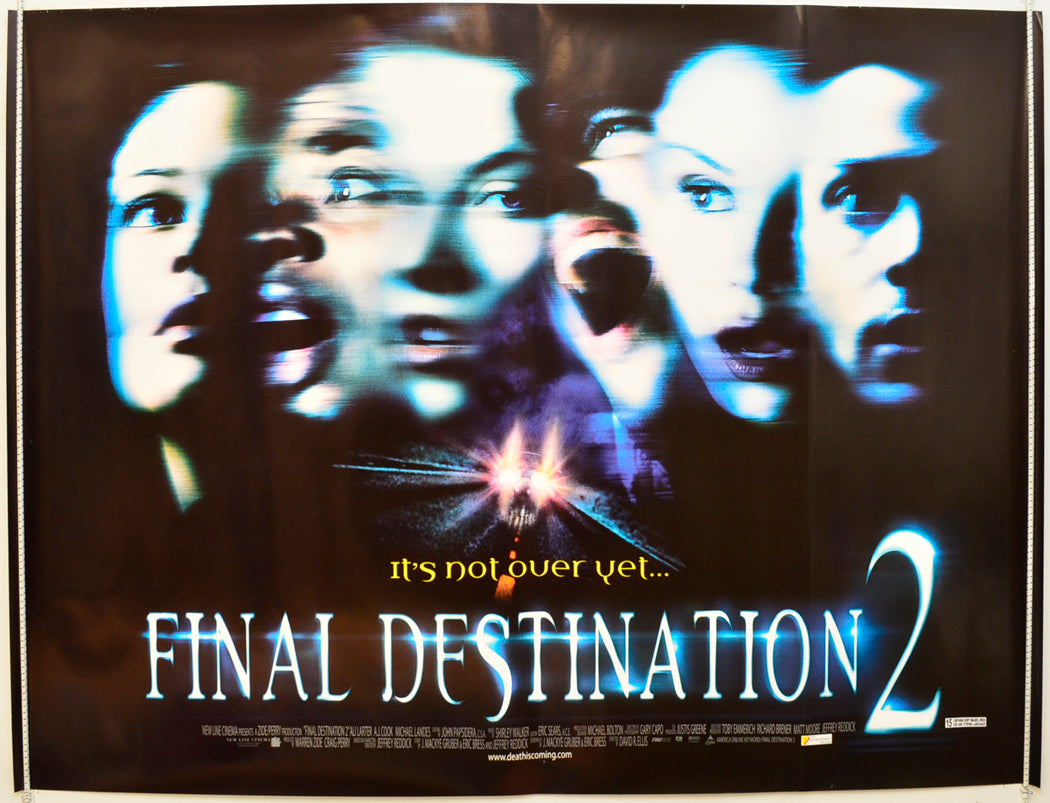 Final Destination 2 Original Quad Poster - Film Poster - Movie Poster