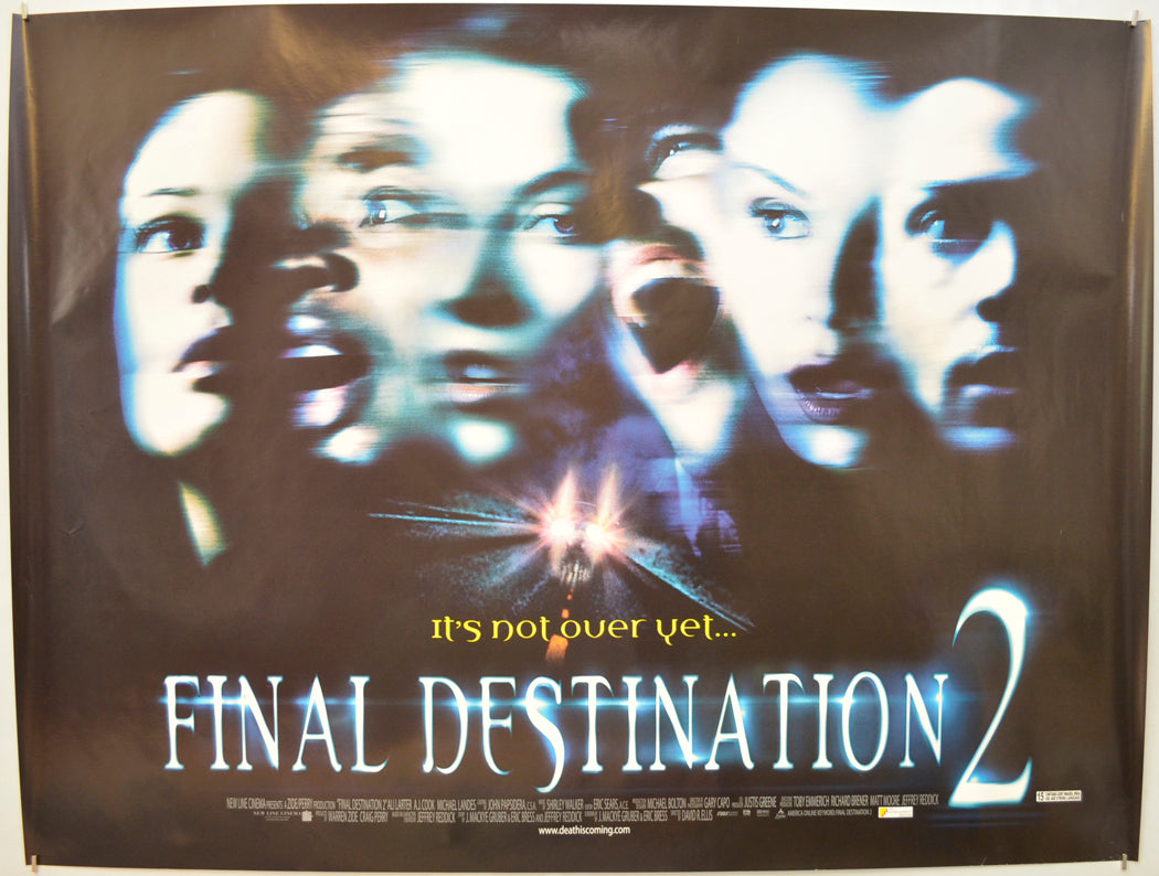 Final Destination 2 Original Quad Poster - Film Poster - Movie Poster