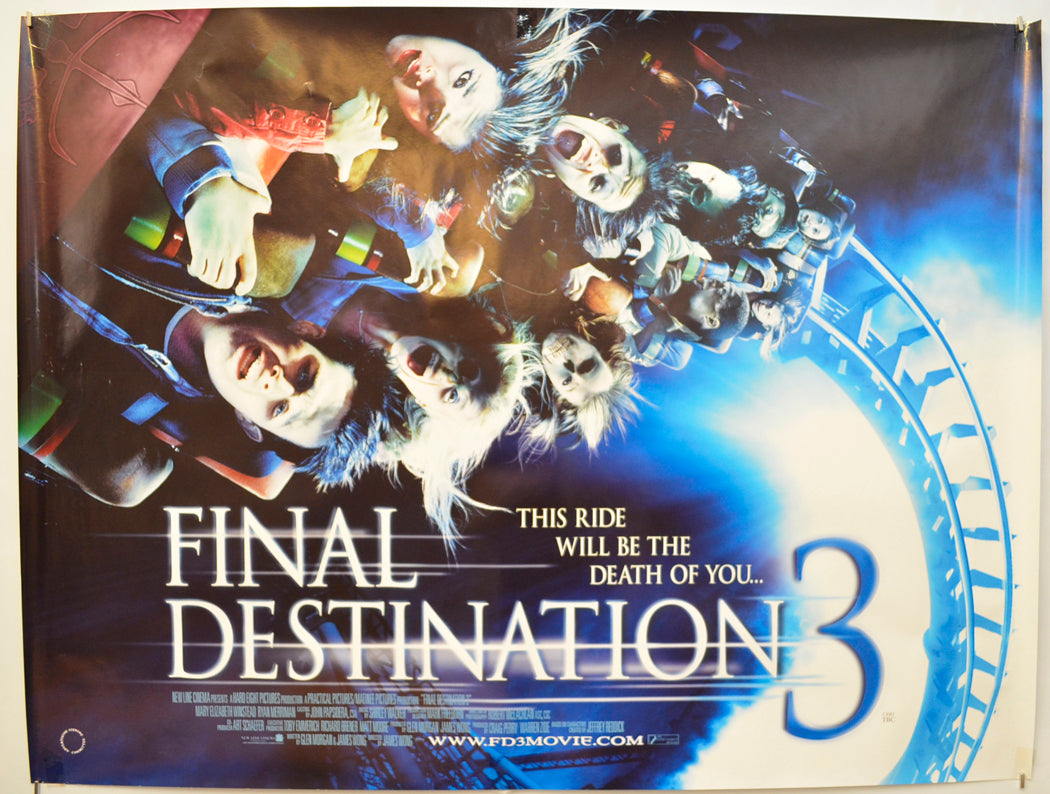 Final Destination 3 Original Quad Poster - Film Poster - Movie Poster