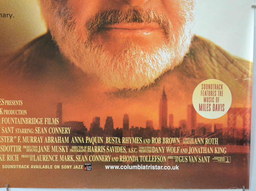 FINDING FORRESTER (Bottom Right) Cinema Quad Movie Poster