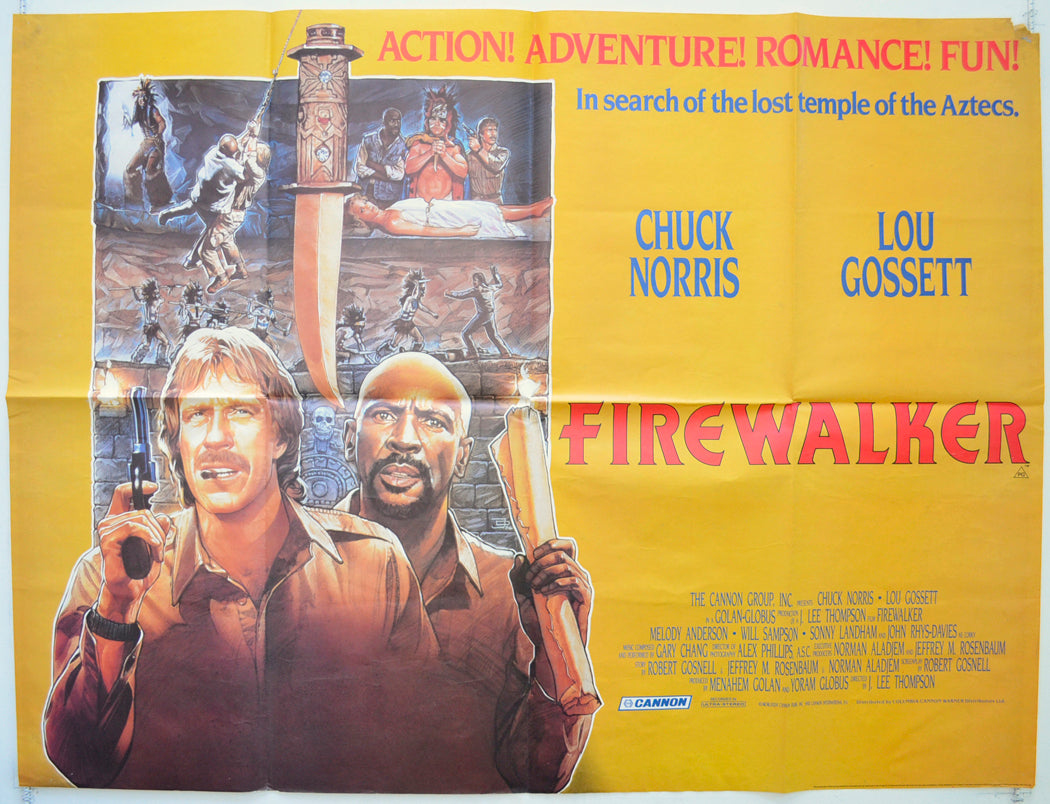 Firewalker Original British Quad Poster - Film Poster - Movie Poster