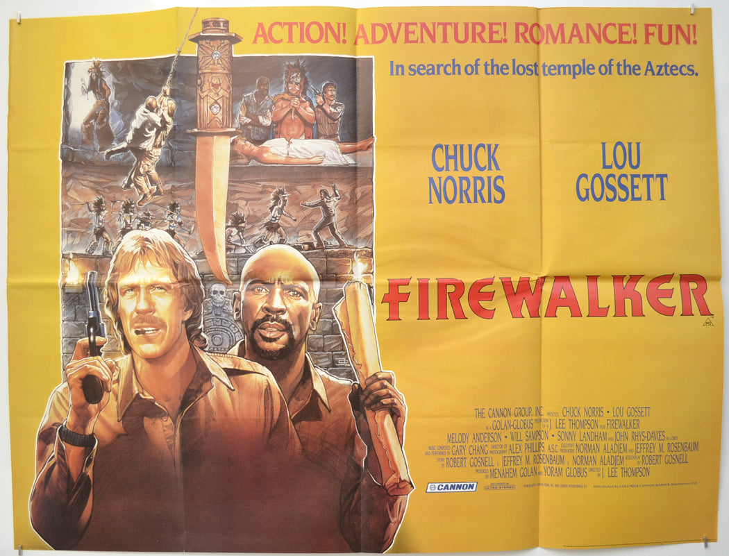 Firewalker Original Quad Poster - Film Poster - Movie Poster