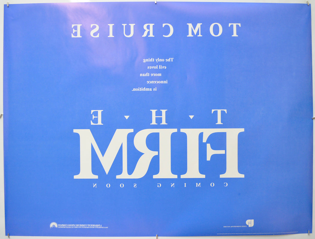 THE FIRM (Back) Cinema Quad Movie Poster