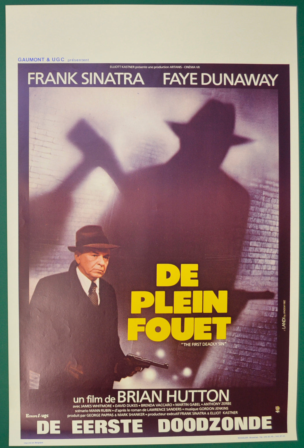 The First Deadly Sin Original Belgian Poster - Film Poster - Movie Poster