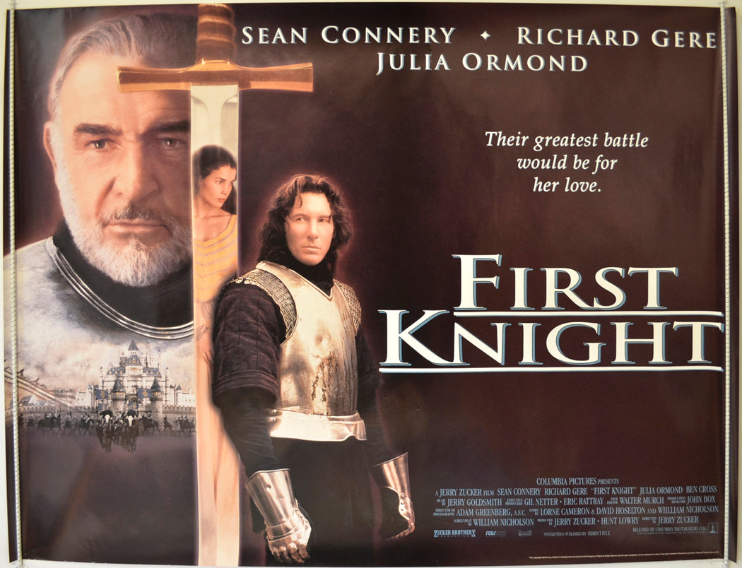 First Knight Original Quad Poster - Film Poster - Movie Poster
