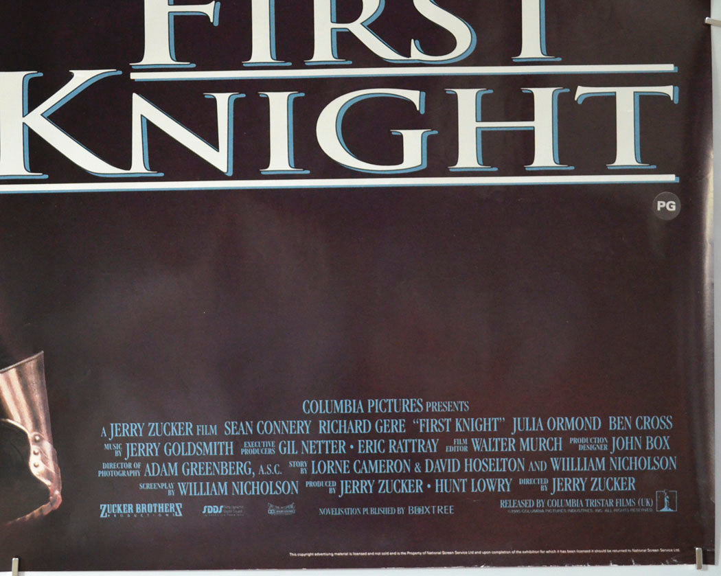 First Knight (Bottom Right) Cinema Quad Movie Poster