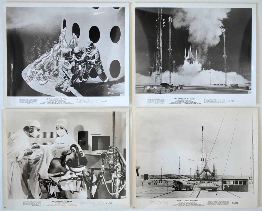 First Spaceship On Venus 4 Original Cinema Front Of House (FOH) Black And White Stills