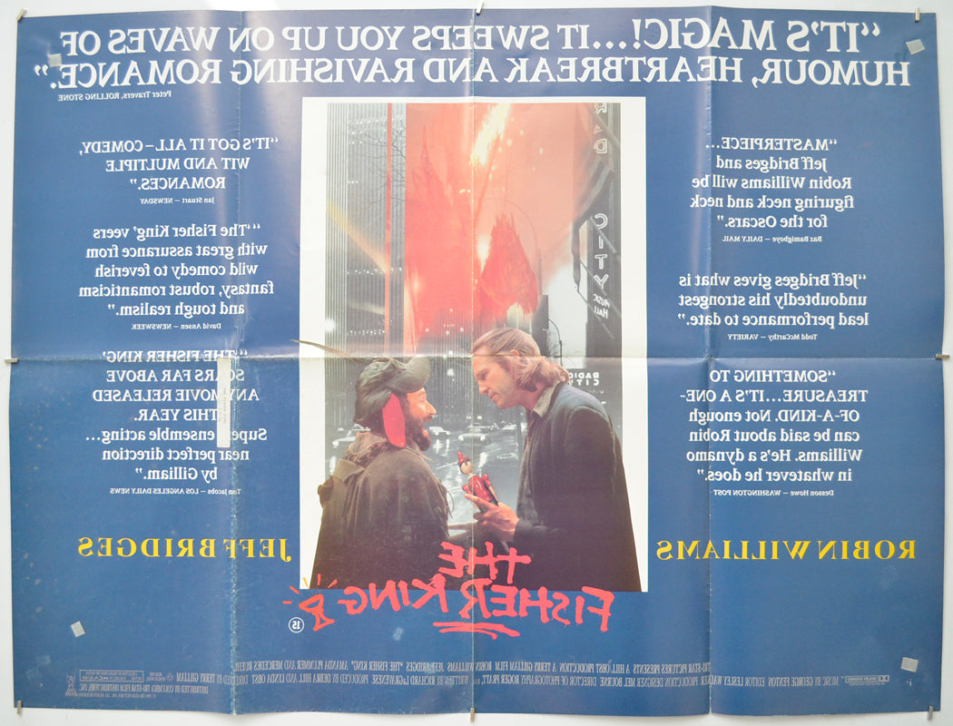 THE FISHER KING (Back) Cinema Quad Movie Poster
