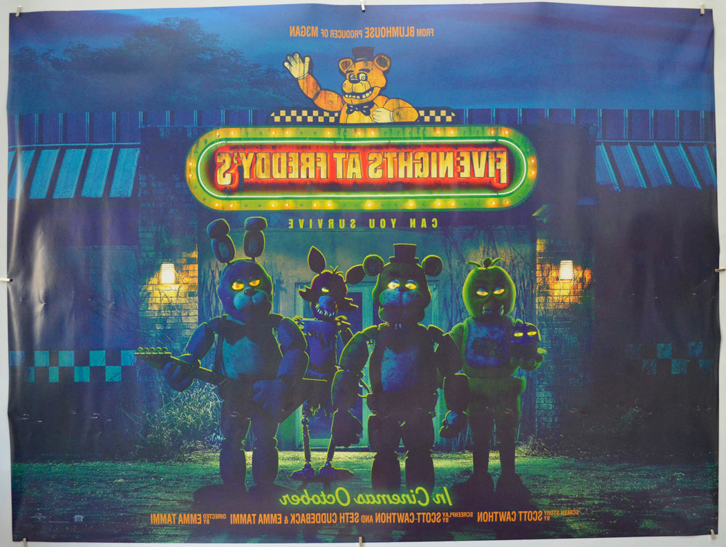 FIVE NIGHTS AT FREDDY’S (Back) Cinema Quad Movie Poster