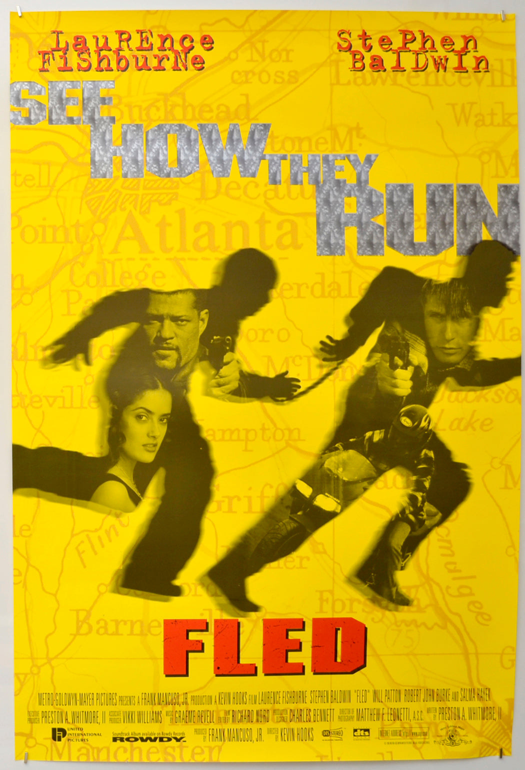 Fled (Style C) Original One Sheet Poster - Film Poster - Movie Poster