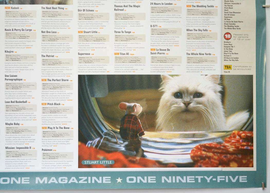 FLICKS AUGUST 2000 (Bottom Right) Cinema Quad Movie Poster