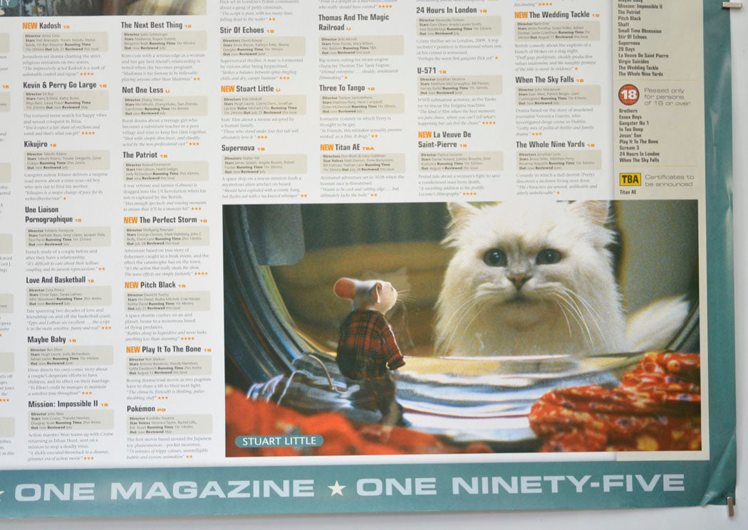 FLICKS AUGUST 2000 (Bottom Right) Cinema Quad Movie Poster