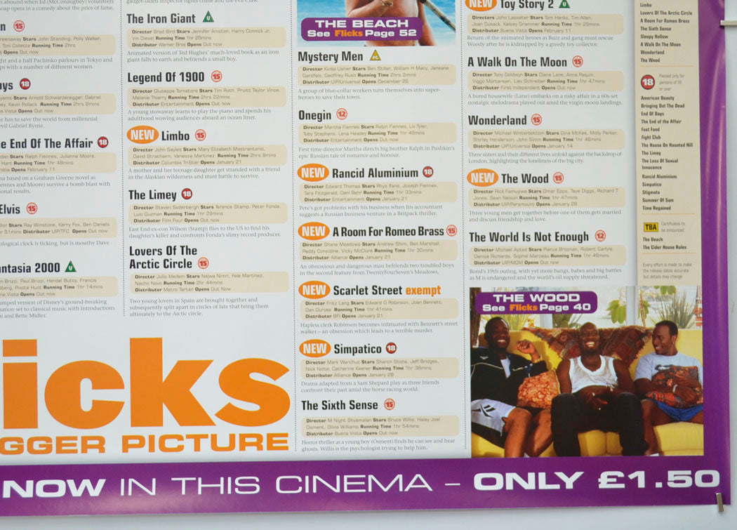 FLICKS FEBRUARY 2000 (Bottom Right) Cinema Quad Movie Poster
