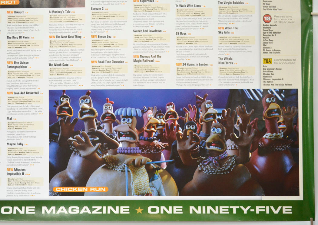 FLICKS JULY 2000 (Bottom Right) Cinema Quad Movie Poster