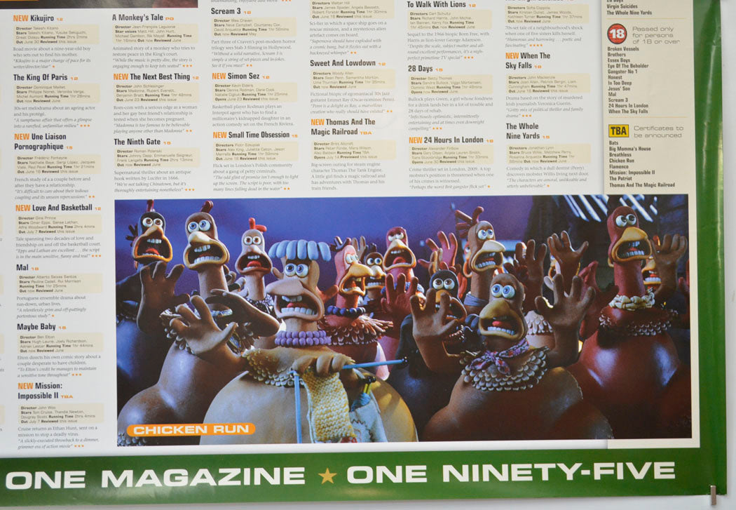 FLICKS JULY 2000 (Bottom Right) Cinema Quad Movie Poster