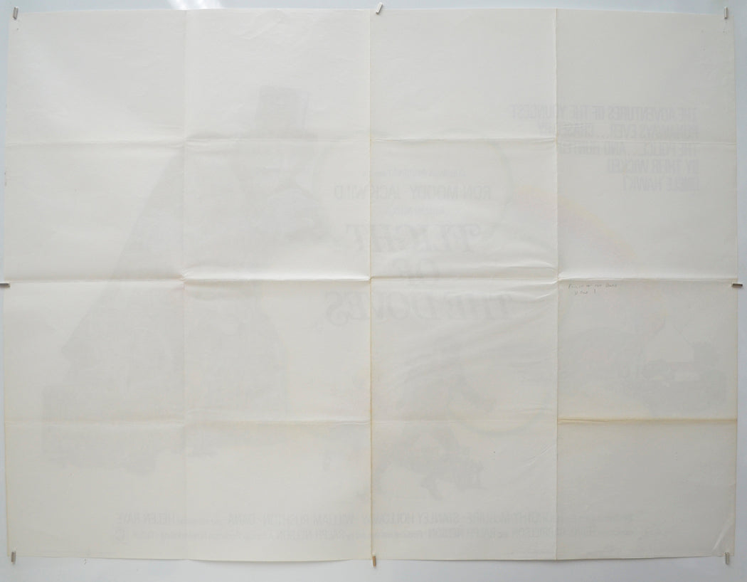 FLIGHT OF THE DOVES (Back) Cinema Quad Movie Poster