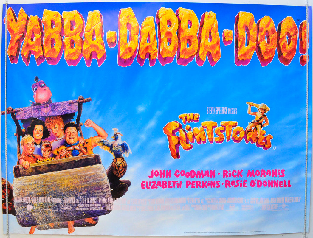 The Flintstones (Teaser / Advance Version) Original British Quad Poster - Film Poster - Movie Poster