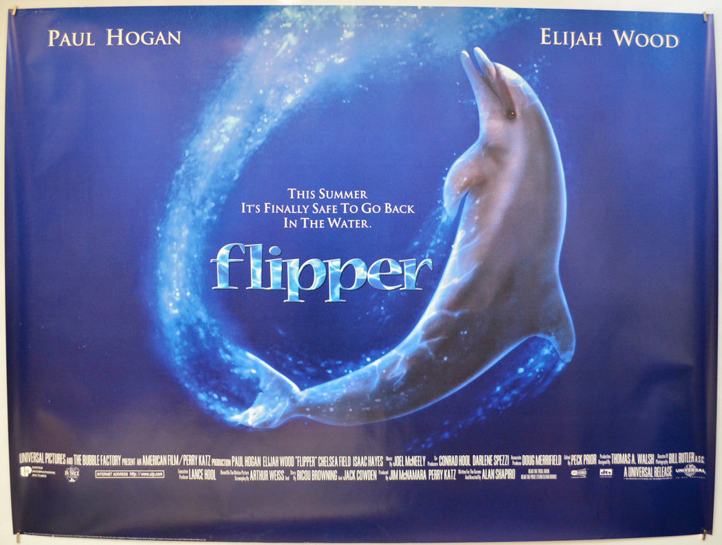 Flipper (Teaser / Advance Version) Original Quad Poster - Film Poster - Movie Poster