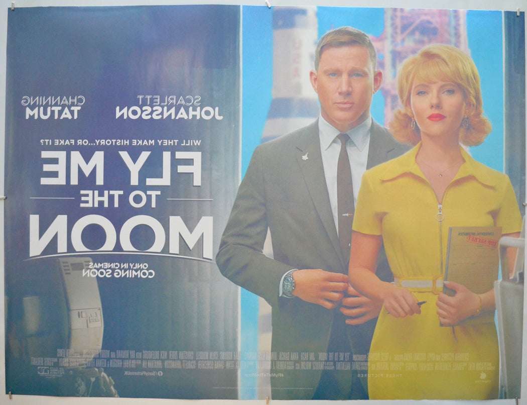 FLY ME TO THE MOON (Back) Cinema Quad Movie Poster